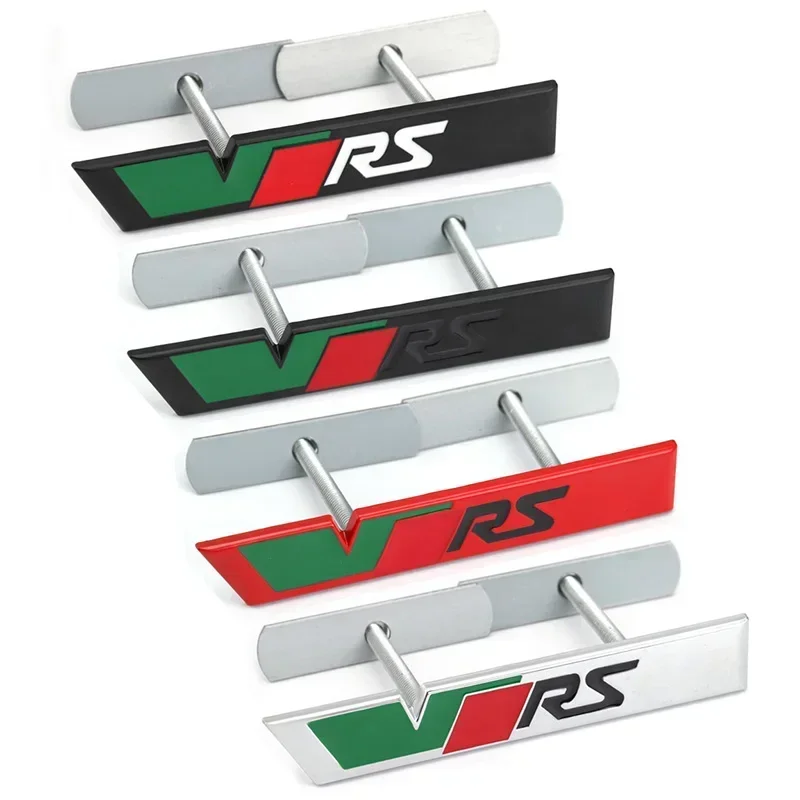 Металлический логотип VRS значок передней решетки автомобиля эмблема багажника