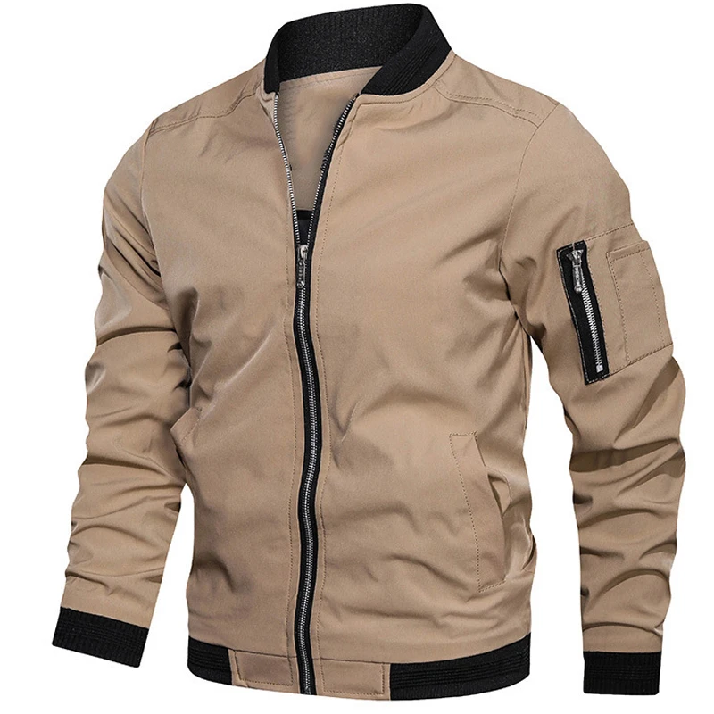 

2022 Men Fashion Casual Mens Jacket Sportswear tactical Bomber Jacket Mens jackets Men Coats Wind Breaker