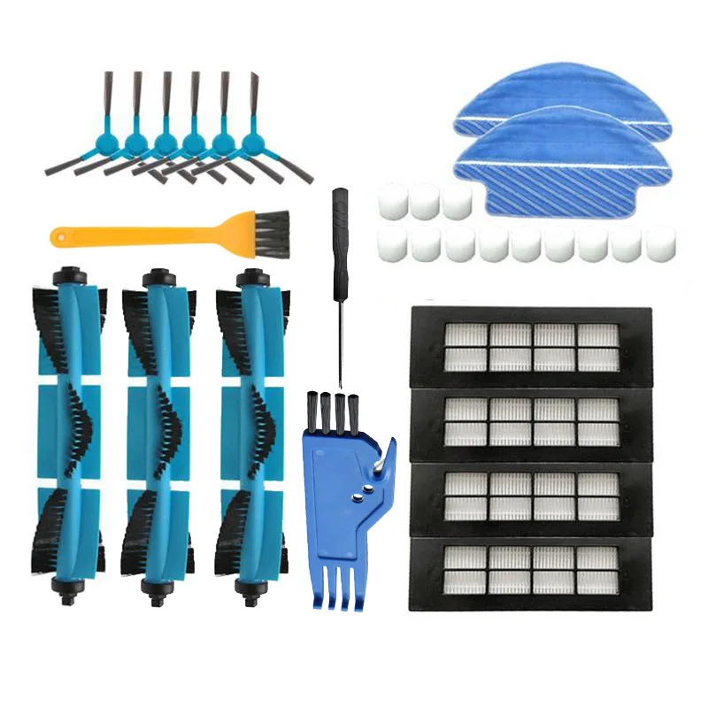 

Sweeping Robot Accessories, Suitable for Conga 3090 Sweeping Machine, Main Brush Side Brush Rag Filter Set