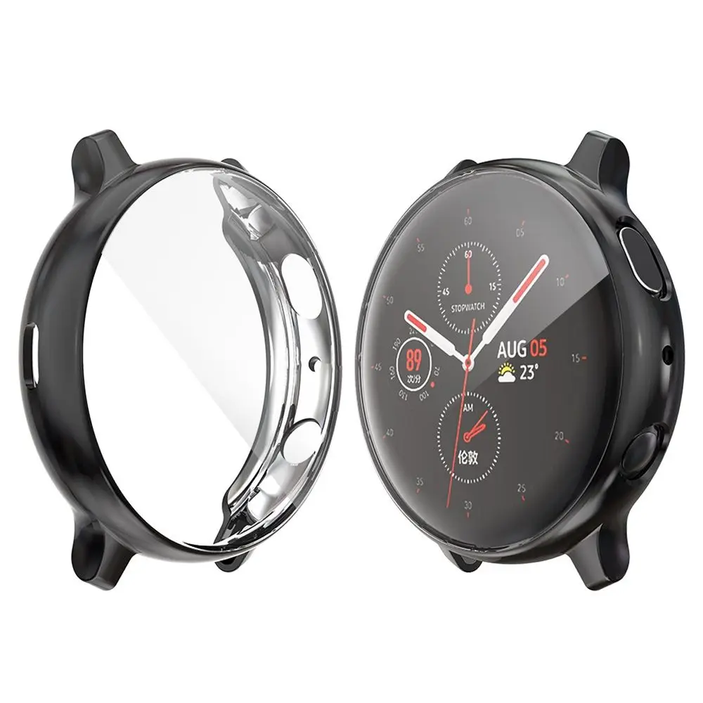 Чехол из ТПУ с гальваническим покрытием и полным Защита экрана для Samsung Galaxy Watch
