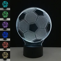 colorful 3d football night light christmas wedding decoration soccer sport fan gifts table lamp bar bedside office decorative