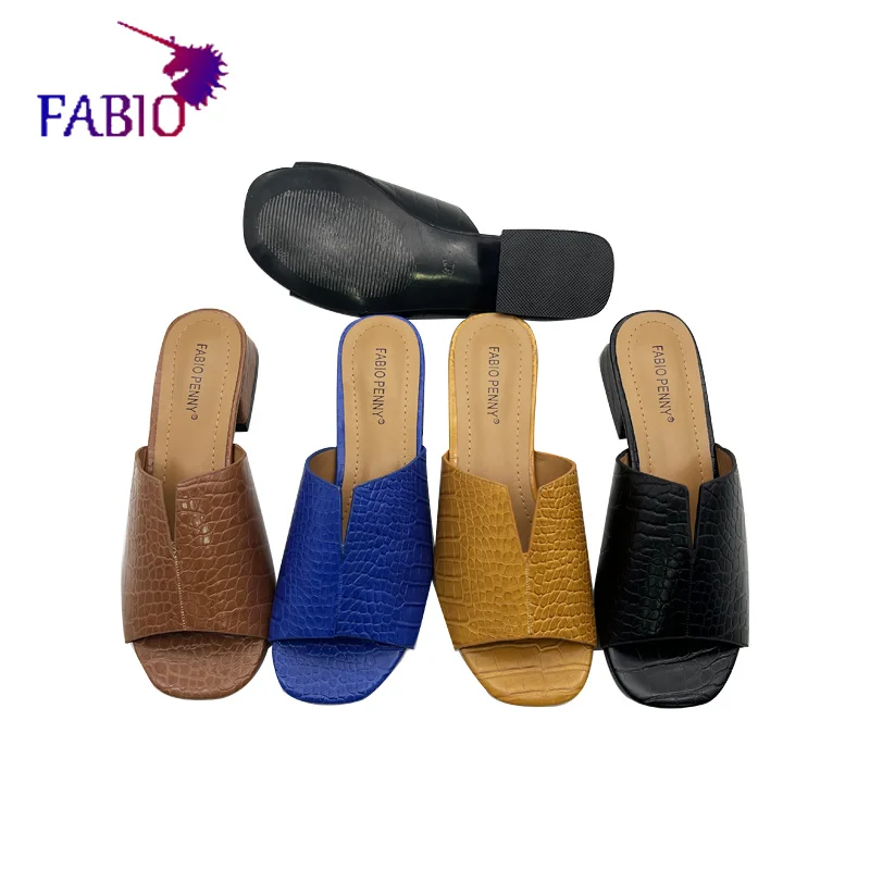 Африканская мама новинка изысканные полосатые тапочки на среднем каблуке