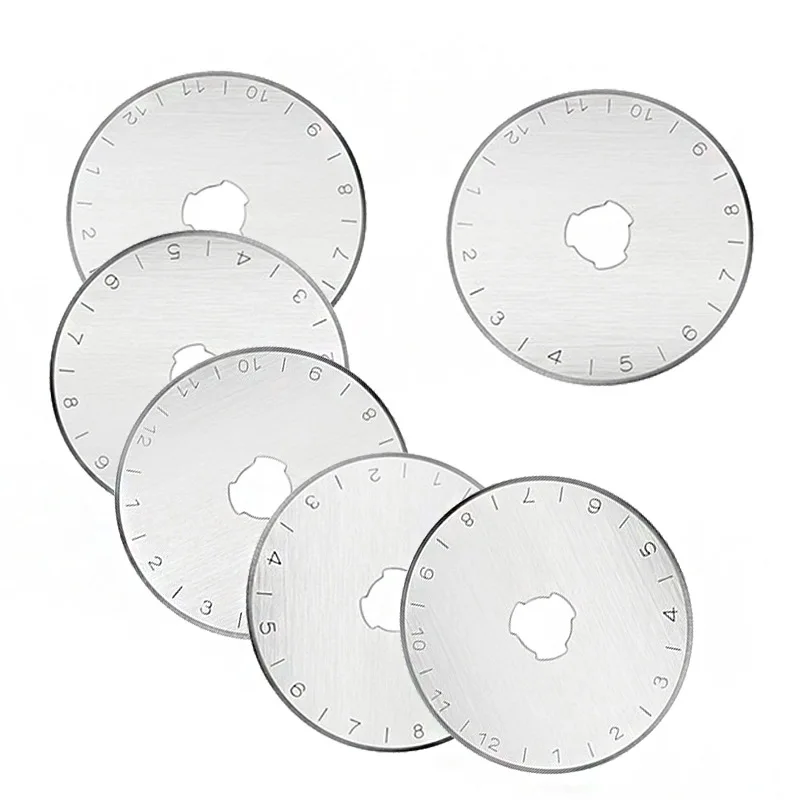 

45mm Rotary Cutter Blades Fabric Cutter Replacement Blade Paper Cutter Blade Craft Cutting Tools for Quilting Scrapbooking