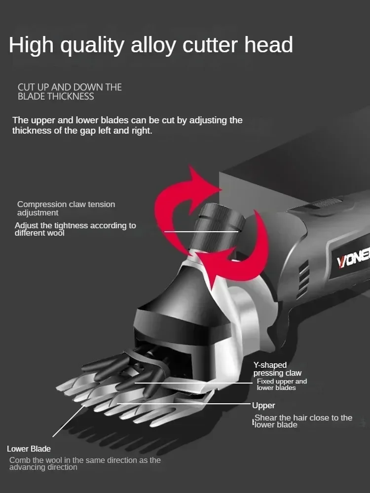 Электрические ножницы для шерсти — универсальная машинка стрижки овец и резки с