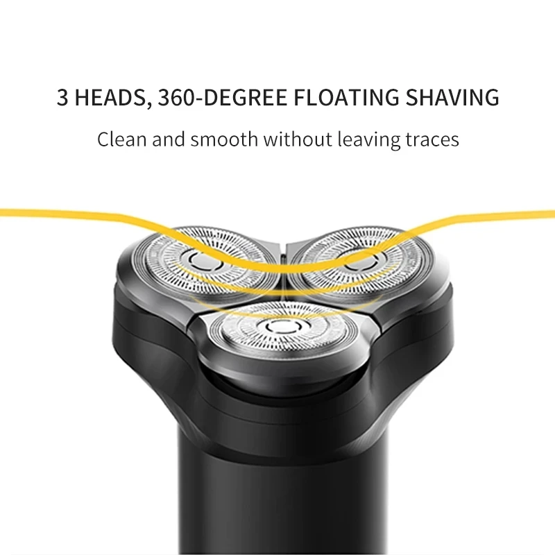 2021 XIAOMI MIJIA Electric Shaver S300 Man Electr Shaver 3 Head Razor IPX7 waterproof Beard Trimmer For Man