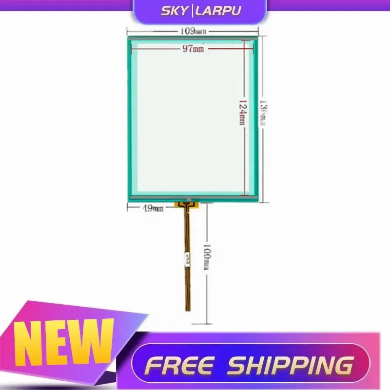 10 Pcs New 5.7''Inch TouchScreen 136mm*109mm For Industrial Equipment Resistance Handwritten Touch Panel Screen Glass Digitizer