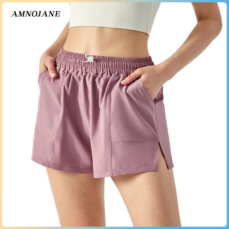

Women Yoga Shorts Pockets Sports Shorts Running Biker Short Gym Exercise Clothing Workout Summer Shorts Free Shipping Activewear