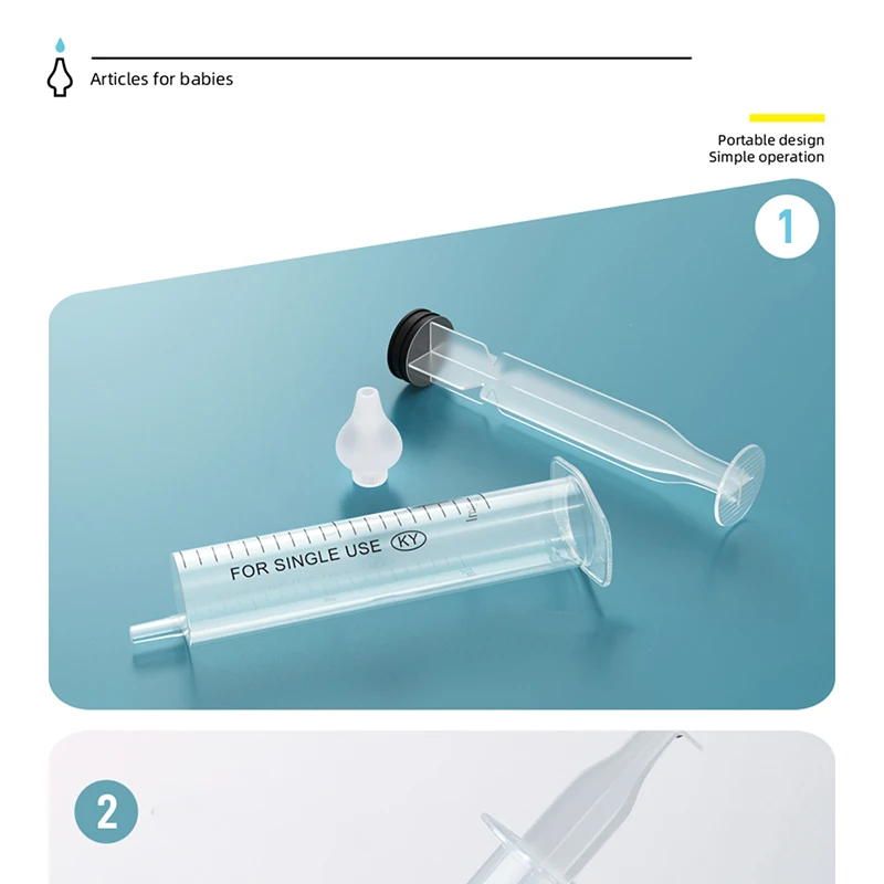 

2p/Box Nasal Irrigator Professional Syringe Baby Nasal Irrigator Portable Infant New