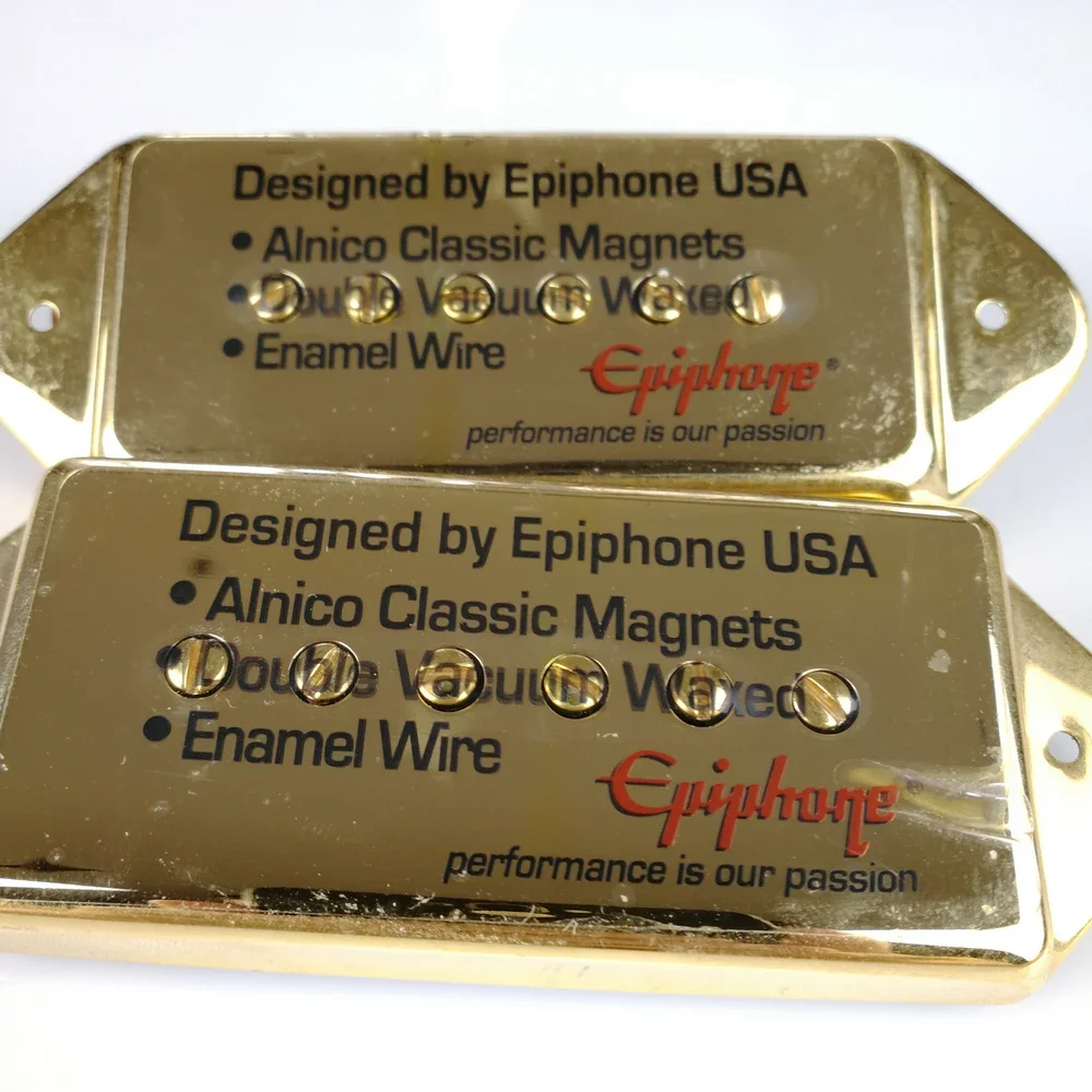 1 Set Epi Pickups Jazz Guitar Metal pickups Custom P90 Electric Humbucker Chrome Gold silver