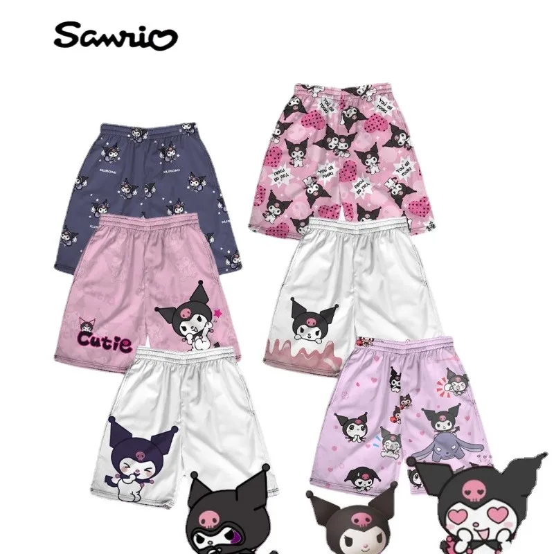 

Sanrio anime cartoon Kulomi shorts breathable beach pants for men and women can be launched into the water quick-drying type