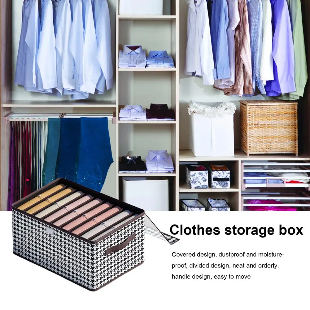 

Clothes Organizer Practical Non-woven Fabric Large Capacity Wardrobe Supplies Clothes Storage Box Clothes Storage Bin
