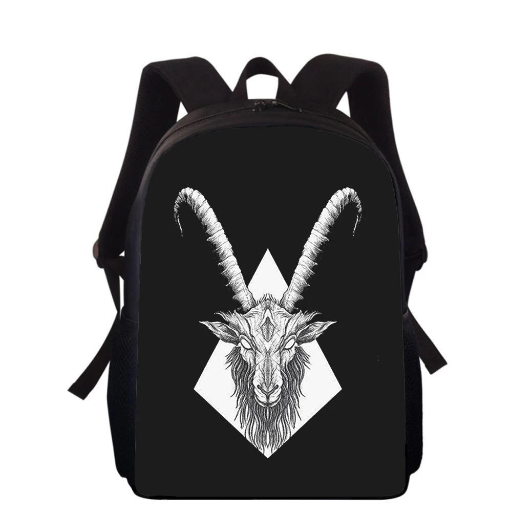 Pentagram Demonic Satanic ARTpattern 15” 3D Kids Backpack Primary School Bags for Boys Girls Back Pack Students School Book Bags