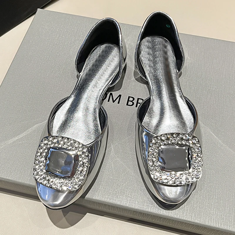 

Autumn Women Flats Shoes Crystal Sexy Sandals 2022 New Luxury Fashion Party Shoes Casual Ladies Dress Ballet Dance Shoes Zapatos