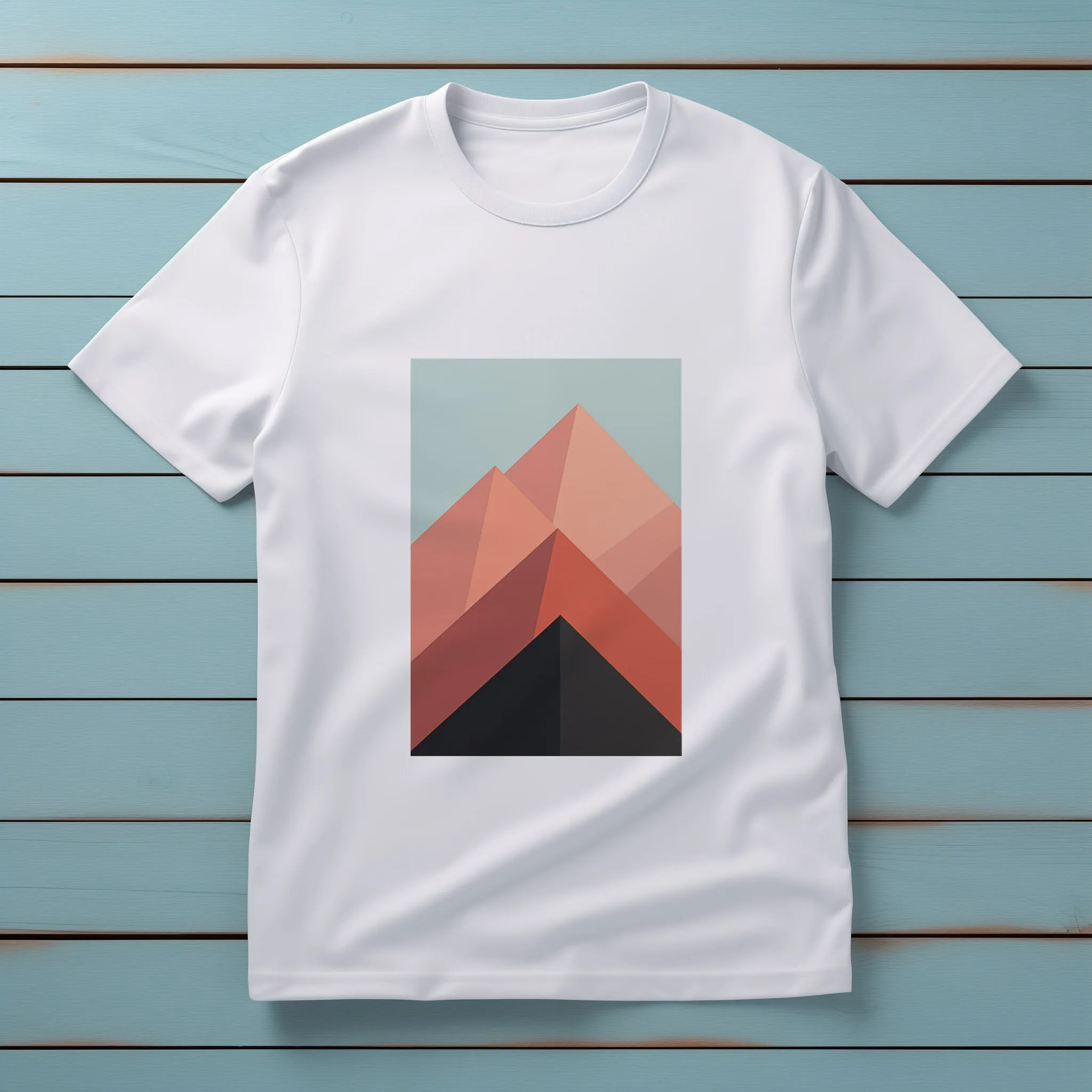 Минималистичная футболка с принтом горы хлопковая уличная альпинистская