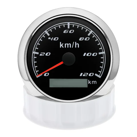 7-цветный светильник 60/120 км/ч 85 мм GPS-спидометр для лодки, автомобиля, грузовика, измеритель скорости с GPS-антенной, водонепроницаемый, 9-32 В, на заказ