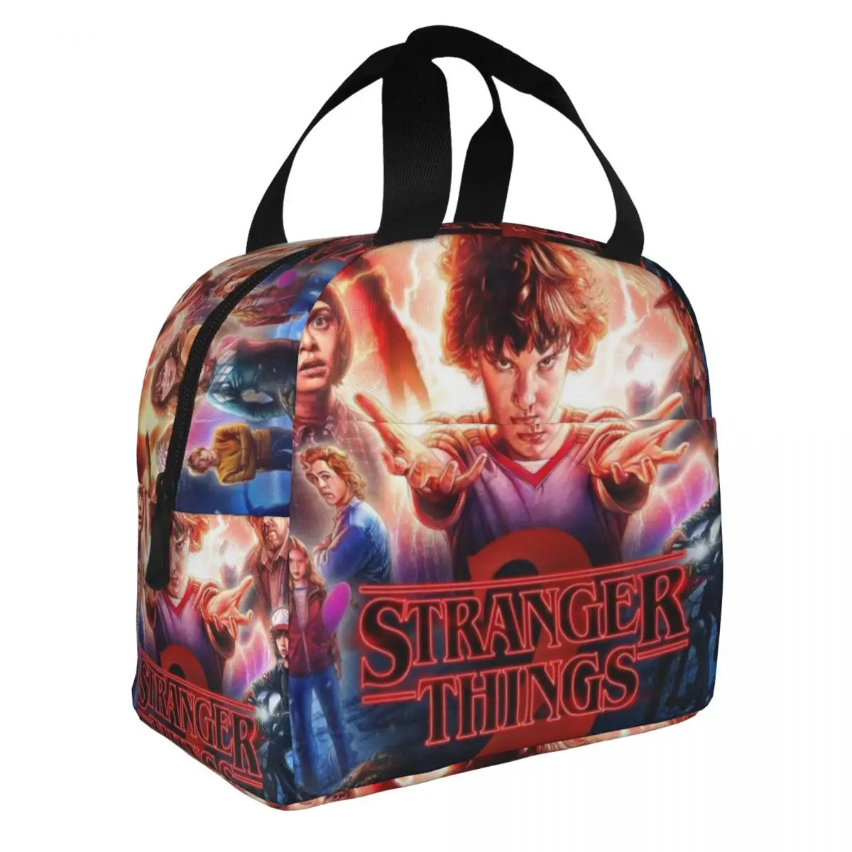 Stranger Things Lunch Bento Bags Portable Aluminum Foil thickened Thermal Cloth Lunch Bag for Women Men Boy