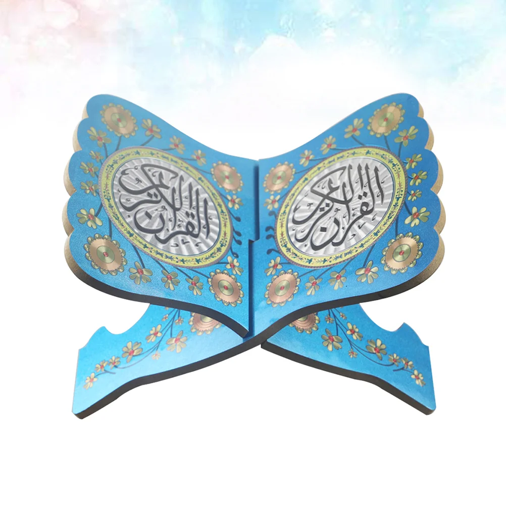 

Wooden Quran Book Stand Eid Bible Bookshelf Decorative Eid Muslim Prayer Book Holder Muslim Eid Ramadan Islam Religious Gifts (