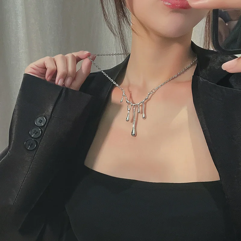 

2022new Niche Design Hip Hop Geometric Pendant Necklace For Women Simple Cool Personalized Versatile Korean Fashion Jewelry Gift