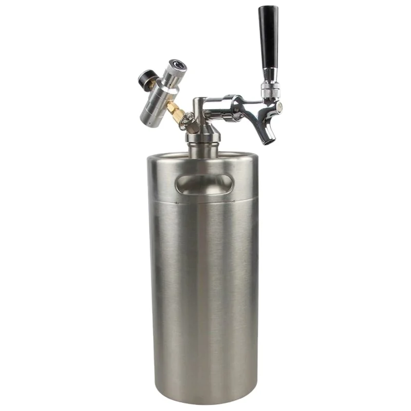 

Portable 4 liter mini beer growler with co2 dispenser