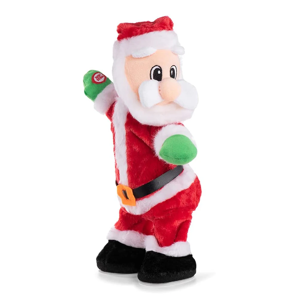 

Christmas Santa Claus Doll for Home Singing Children Plastic Holiday Decoration Moving Wiggle Hip New Year Standing