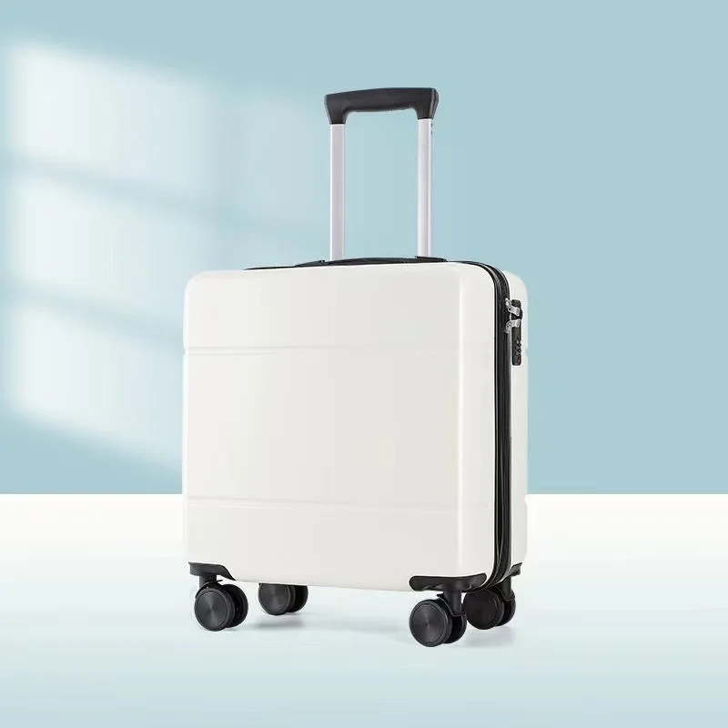 18 Inch Small Luggage Abs Lightweight Universal Wheel Password Lock Box Men And Women Students Travel Zip Anti-Theft Box