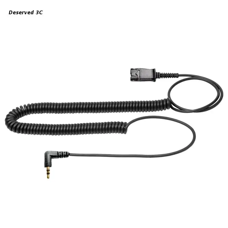 

R9CB Quick Disconnect QD to 2.5mm Telephone Headset Adapter Cable for QD Headset