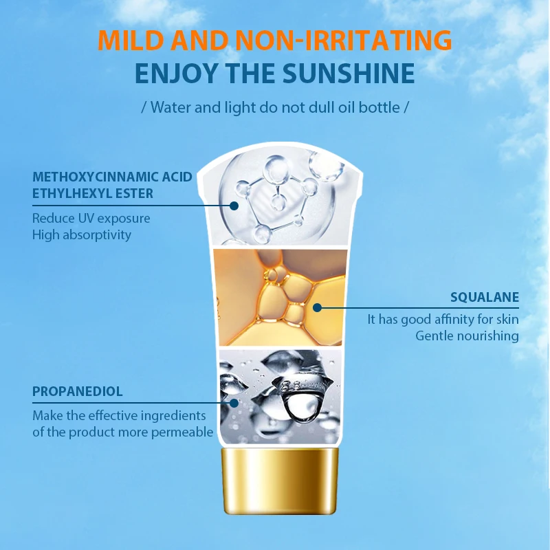 Солнцезащитный отбеливающий крем для лица и тела солнцезащитный от солнца ухода