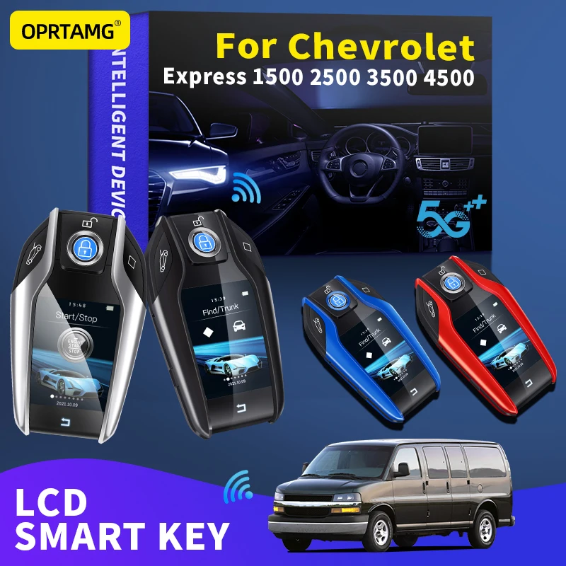 

OPRTAMG Modified Car Smart LCD Key Remote smart key For Chevrolet Express 1500 2500 3500 4500 1999 2000 2001 2002 2003 2004 2021