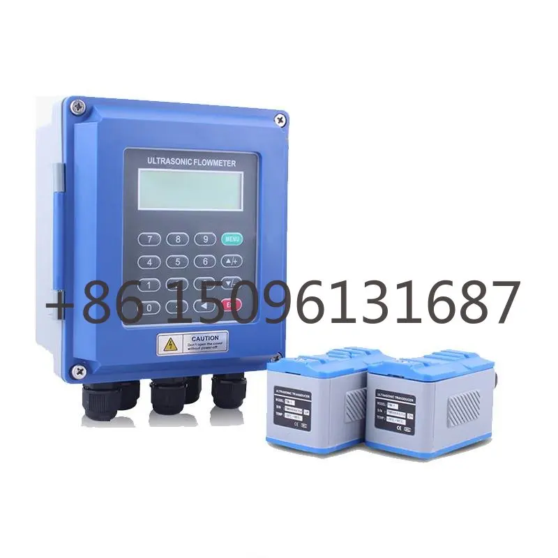 

High precision 1% accuracy TUF-2000B wall-mounted ultrasonic flow meter clamp on chemical fluid detectable