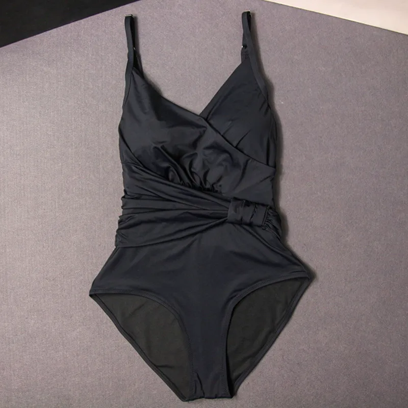 

Женский слитный купальник, новый бразильский пляжный купальный костюм, винтажная однотонная черная пляжная одежда размера XL, лето 2022