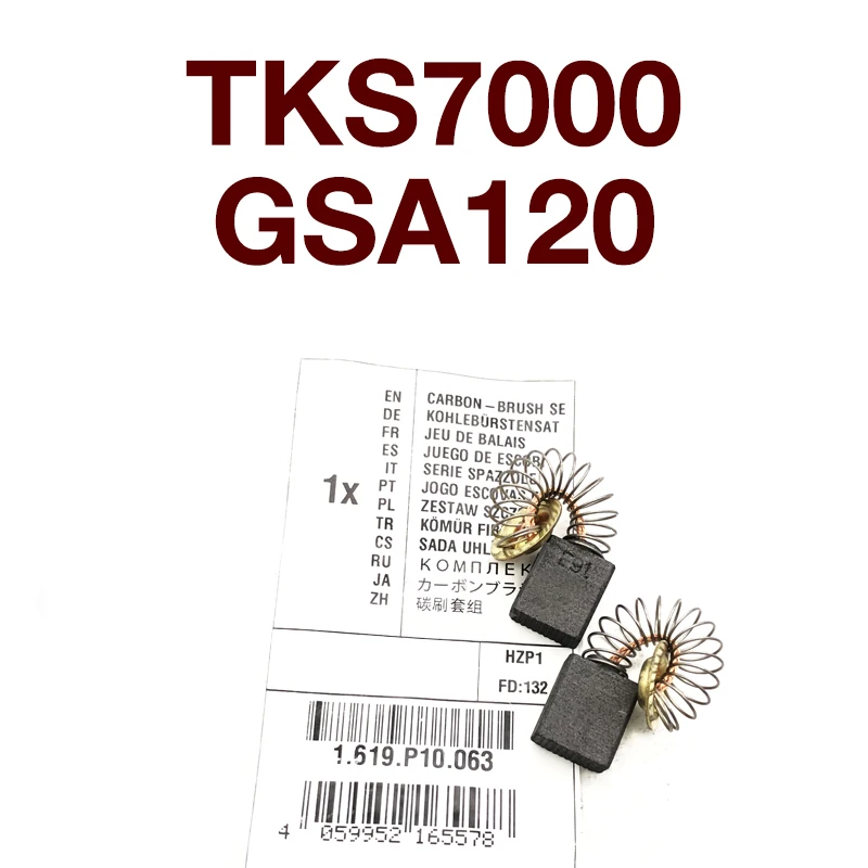Угольная щетка E91, электроинструменты TKS7000 GSA120 для циркулярной пилы Bosch, Сабельная пила, сменная Угольная щетка, аксессуары