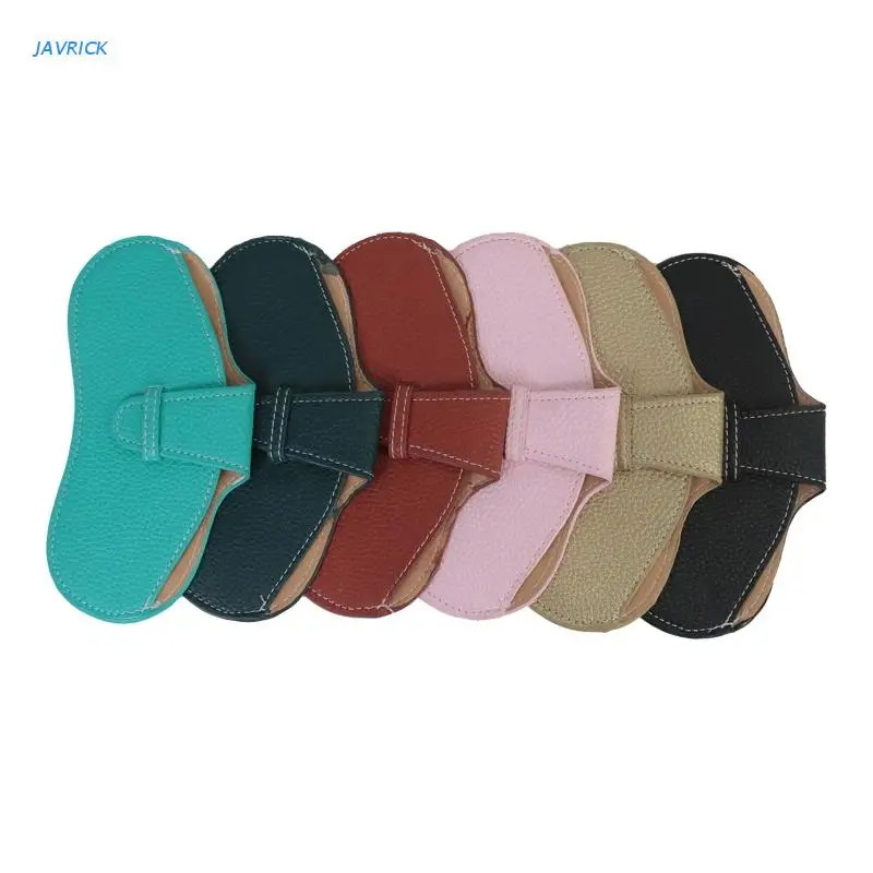 

Portable Eyeglasses Leather Case Sunglasses Pouch Bag for Women Men Lightweight