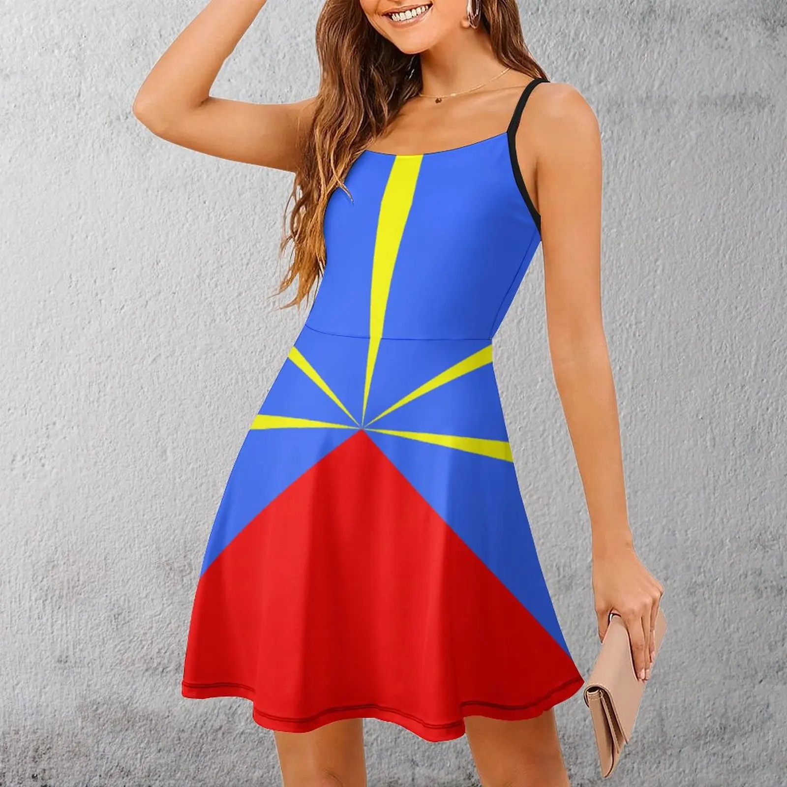 Сексуальное женское платье с флагом встречи (VAR) на бретельках забавная Новинка