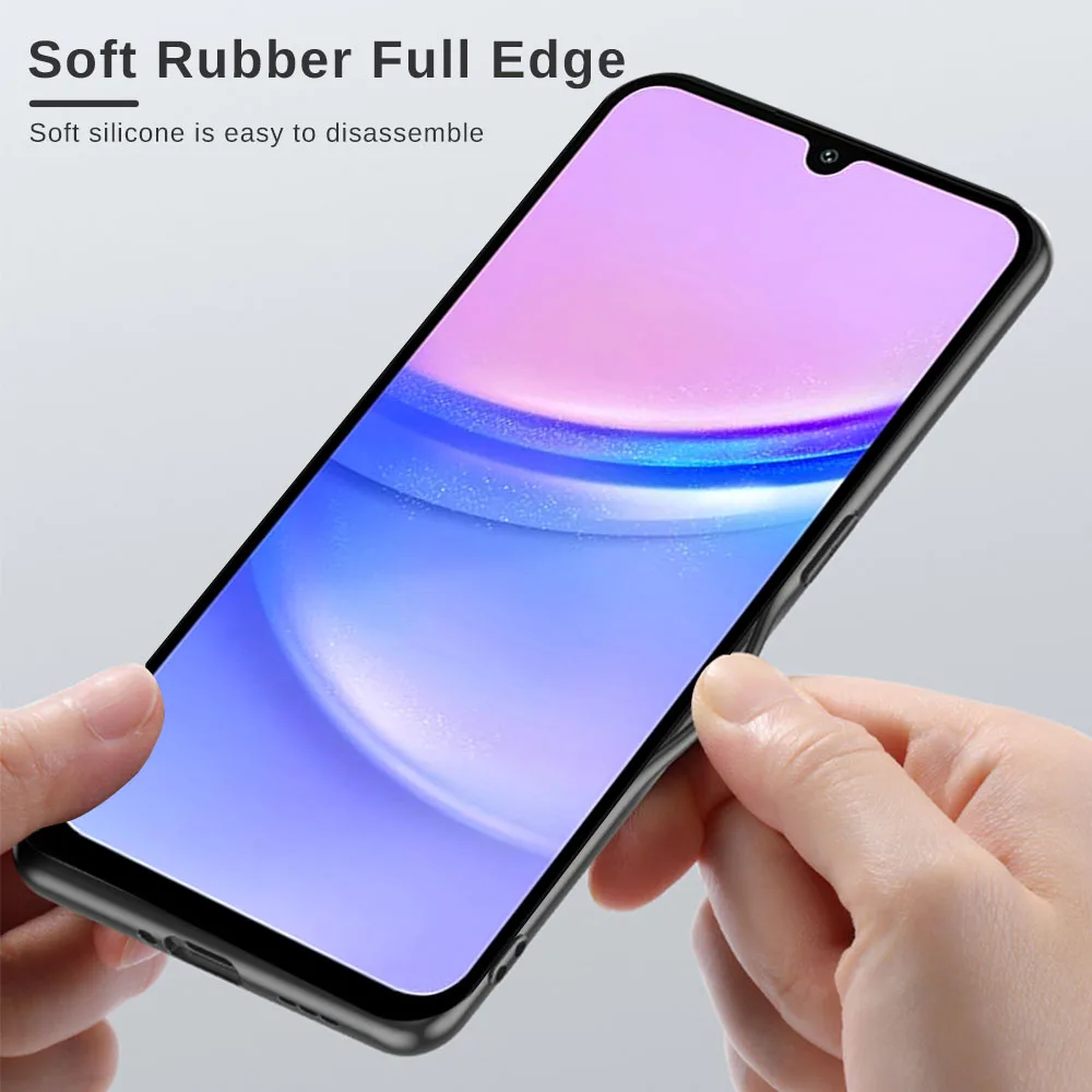 Чехол из овчины для Samsung A05 A05s A15 A25 A35 A55 TPU Soft Frame Protect Funda Sumsung A 05 s 15 25 35 55 2024