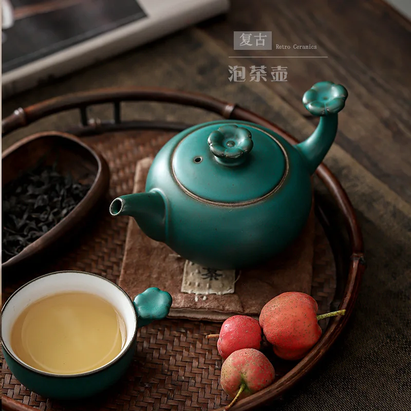 

Японский винтажный чайный горшок, керамический чайник с фильтром, маленький чайный горшок чайный набор кунг-фу, чайный набор, одиночный чайник, чайный чайник, чайный инфузор