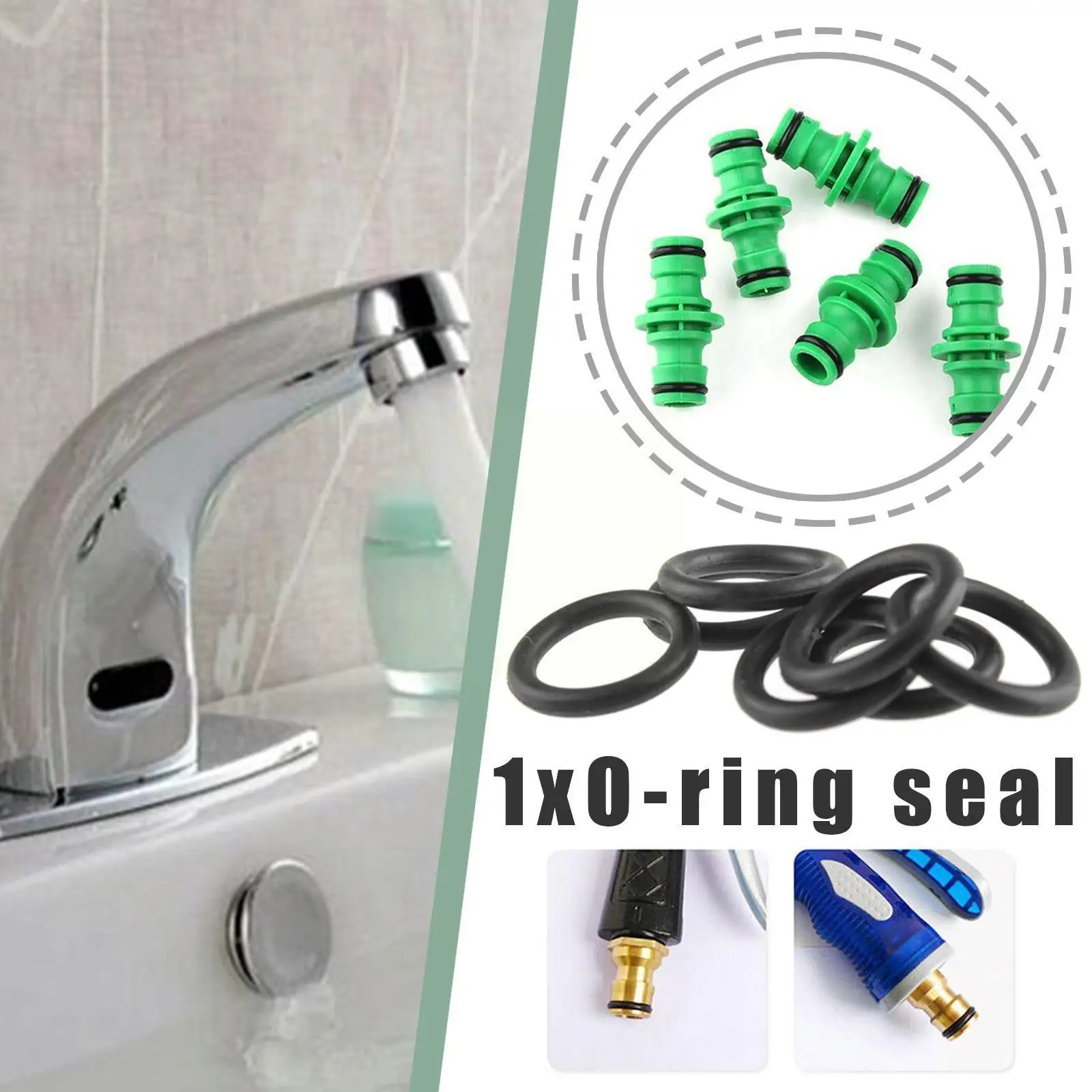 

50pcso-type Waterproof Rings Pipe Joint Sealing Rings Grade 30g Food Tools Materials Sealing Plastic Garden Rings A6a1