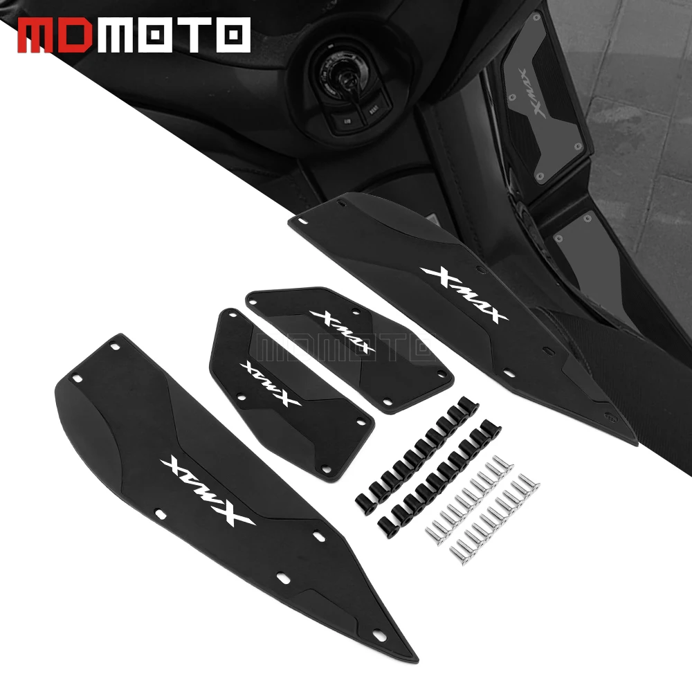 

For YAMAHA XMAX300 XMAX 300 2017-2021 Foot Rest Plate Skidproof Aluminum Alloy Pedal Plate Modified Footrest Footpads