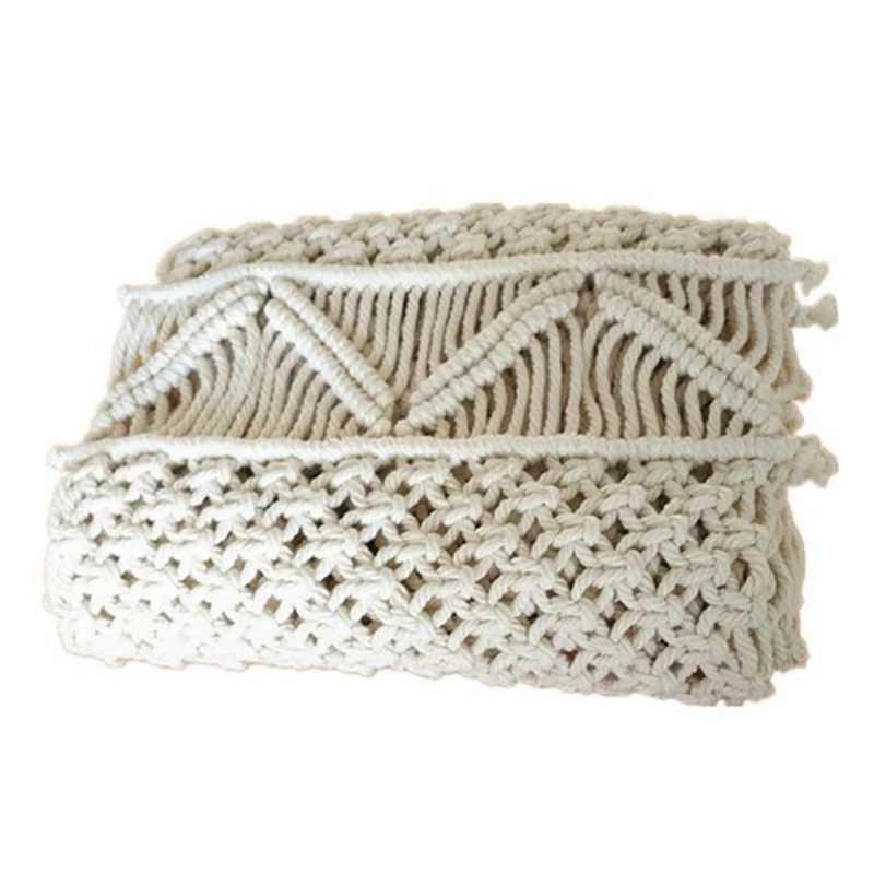 

35X160CM Macrame Table Runner With Tassels Bohemian Woven Table Runner Wedding Decoration Handmade Macrame Table Runner