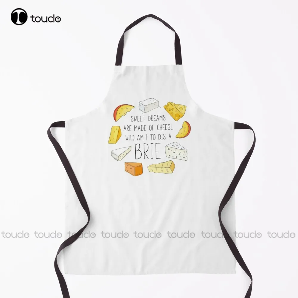 

Sweet Dreams Are Made Of Cheese Apron Cute Apron Garden Kitchen Customized Unisex Adult Apron Household Cleaning Apron