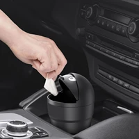 car garbage can car trash can universally fit vehicle accessories abs car organizer portable waterproof small trash can for car