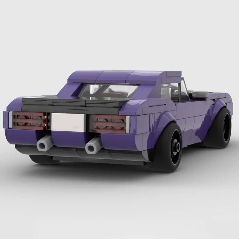 Фото 319 деталей: Скоростной спортивный автомобиль 1970 Plymouth Hemi 'Cuda Custom MOC, модульный конструктор, технология DIY, праздничный подарок, игрушка №4