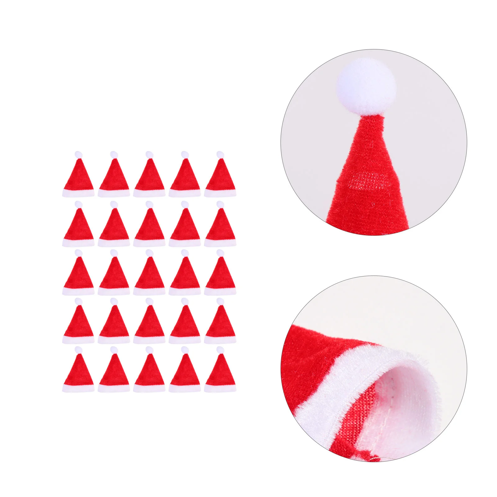 

Bottle Christmas Hatsanta Cover Mini Xmas Hats Decor Foldableholders Silverware Covers Candy Bottles Sleeve Caps Lollipop Decors