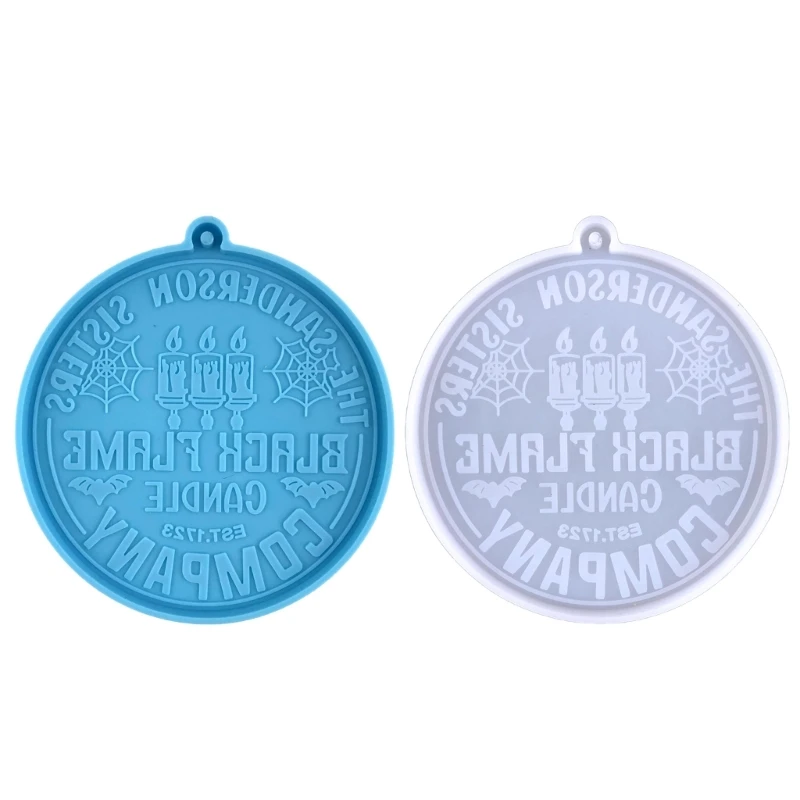 

Круглая форма «сделай сам» для брелока с черным пламенем для ключей, подвески для рюкзака