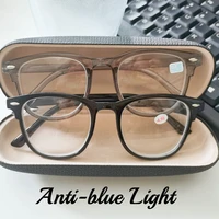 women new myopia glasses retro anti blue ray eyeglasses unisex luxury short sight eyewear prescription glasses with diopter