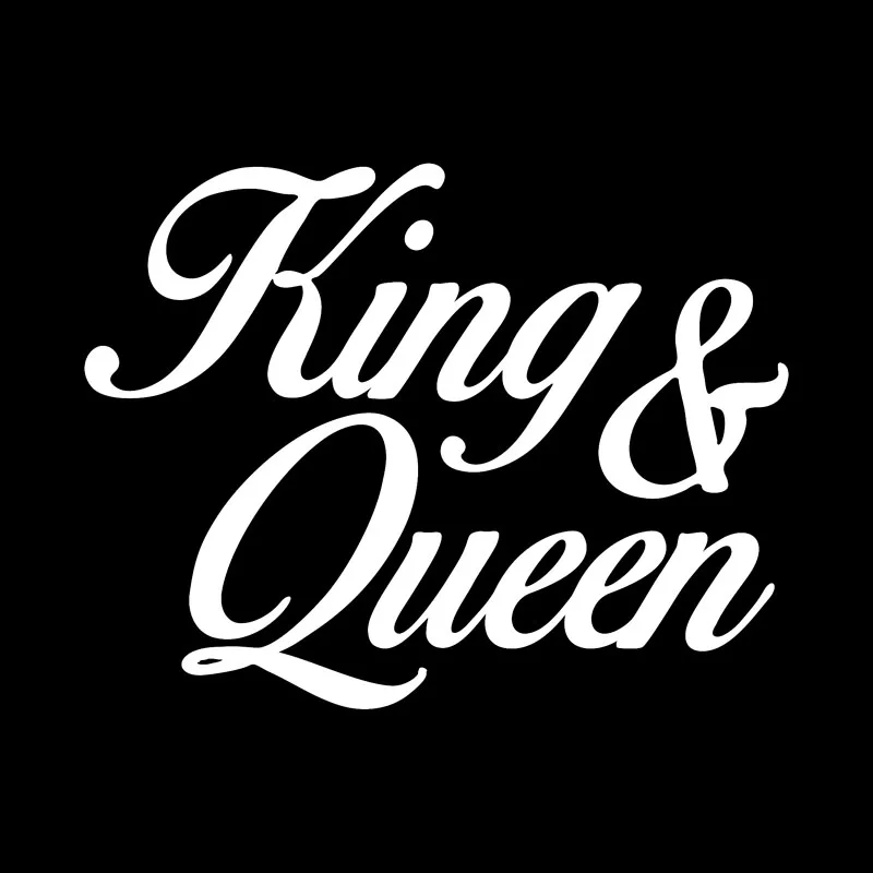 Декоративная фотобумага Jpzs с надписью King and Queen черная и серебристая 16 см x 12 4