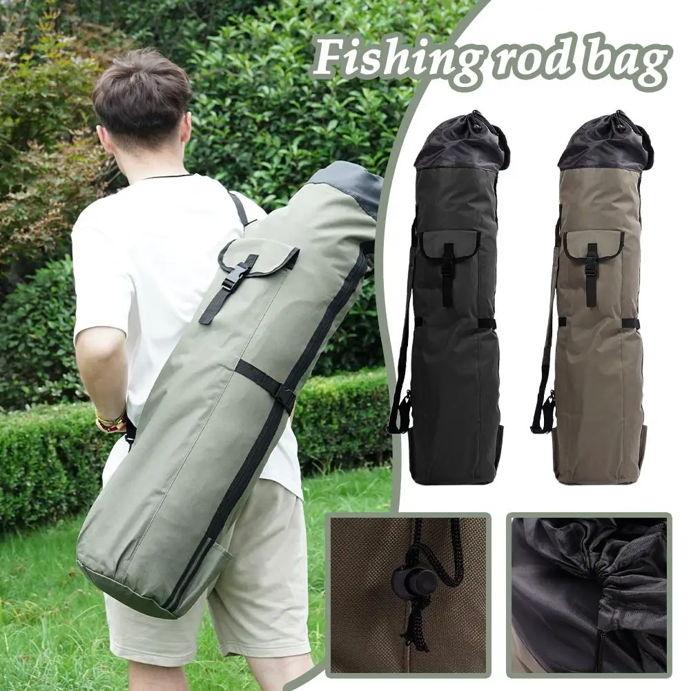 Fishing Backpack For Men Multifunctional Fishing Reel Organizer Pole Storage Bag Waterproof Foldable Shoulder Hand Carry Fi D9I6