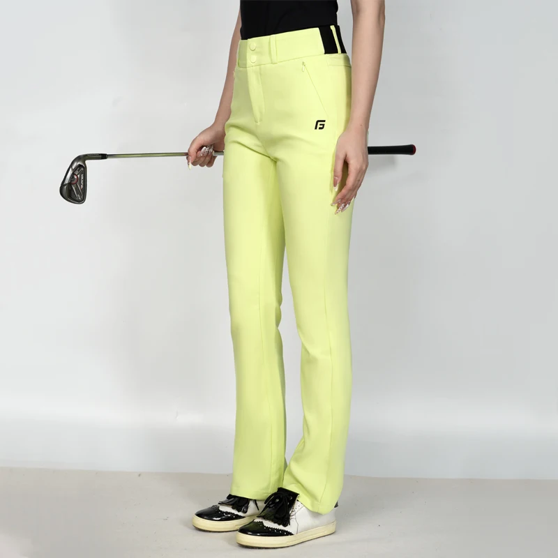 Фото Брюки для гольфа Golfist женские, летние эластичные дышащие уличные штаны с завышенной талией, Спортивные Повседневные Брюки Для Гольфа №4
