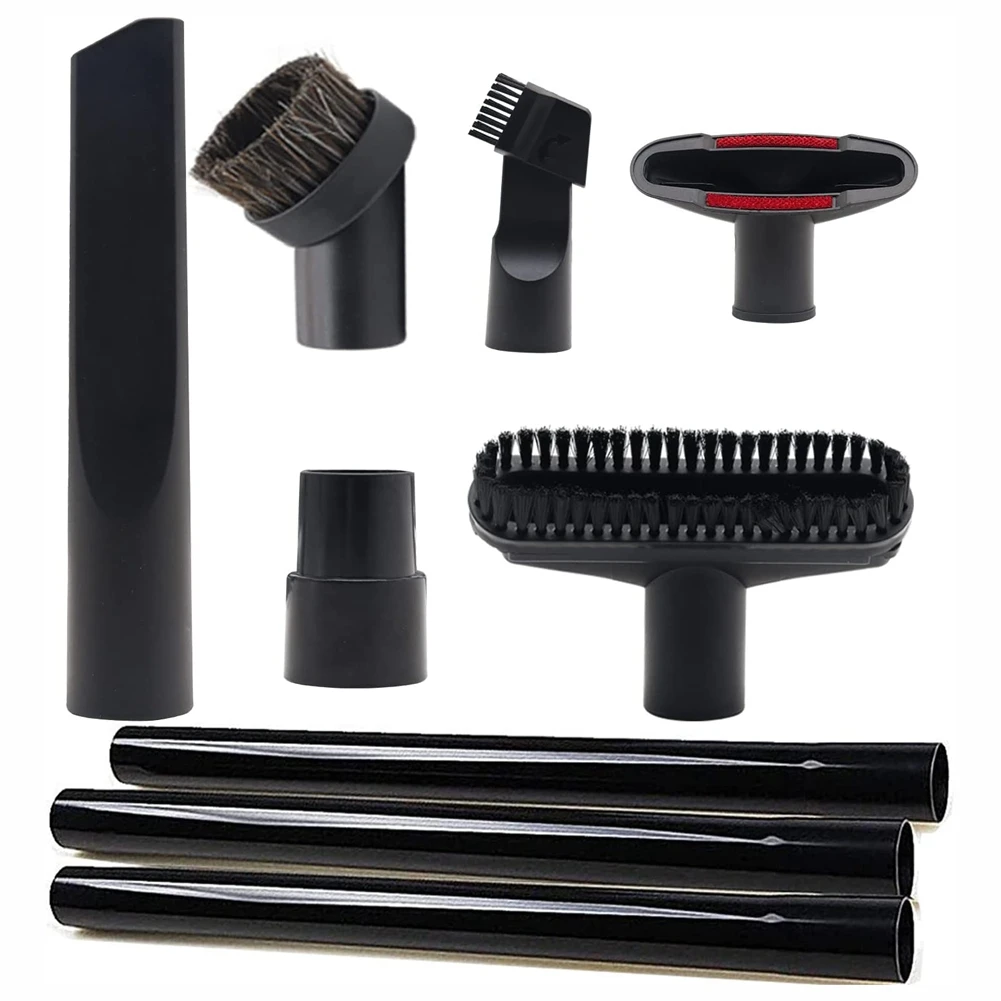 

9 Pcs Attachments Fit for ShopVac Accessories 1 1/4 Inch - 3 Pcs Vacuum Extension Wand, 32mm & 35mm Vacuum Hose Adapter