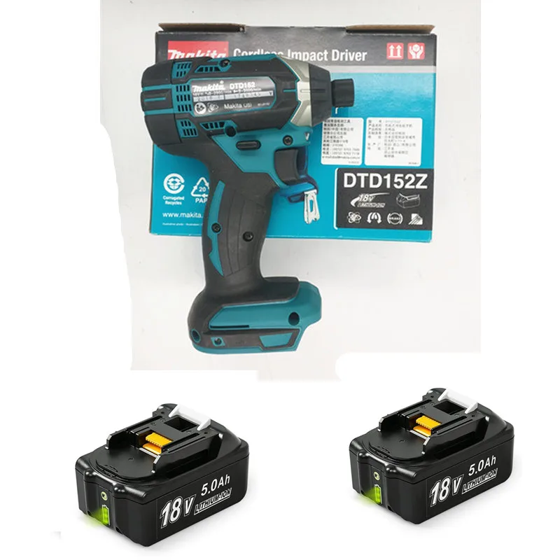 

Makita Impact Driver DTD152 with Replace for BL1850B 5.0Ah 18V battery *2
