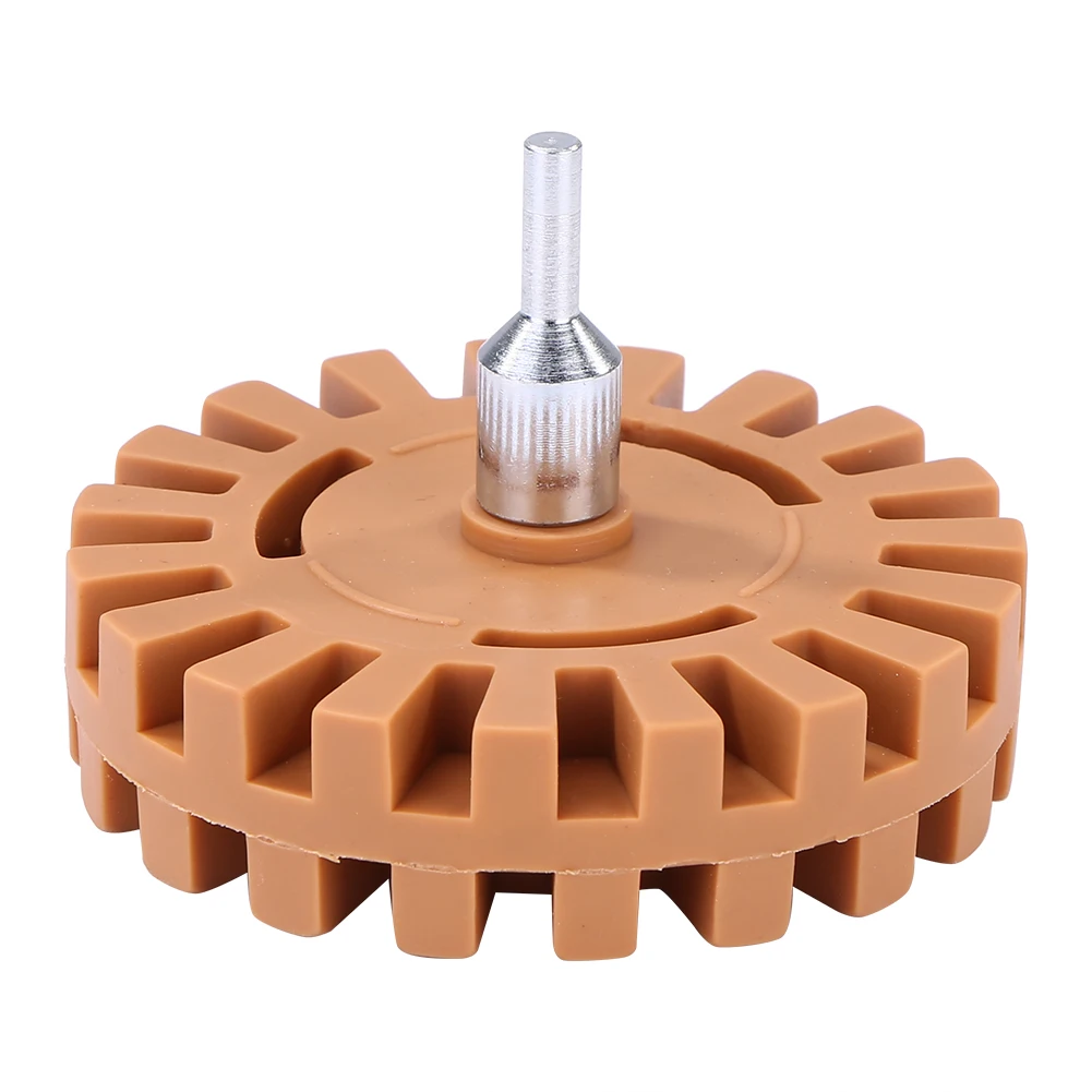 

Pinstripe Decal Eraser Wheel Pad Rubber Disk Pneumatic Remove Decals Stripes Bumper Stickers Teeth Pad Rubber Disk 20mm*100mm